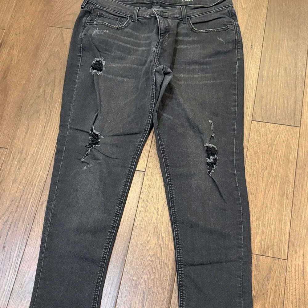 Old Navy Boyfriend Skinny Distressed Black Women's Jeans Size 10 C8-010